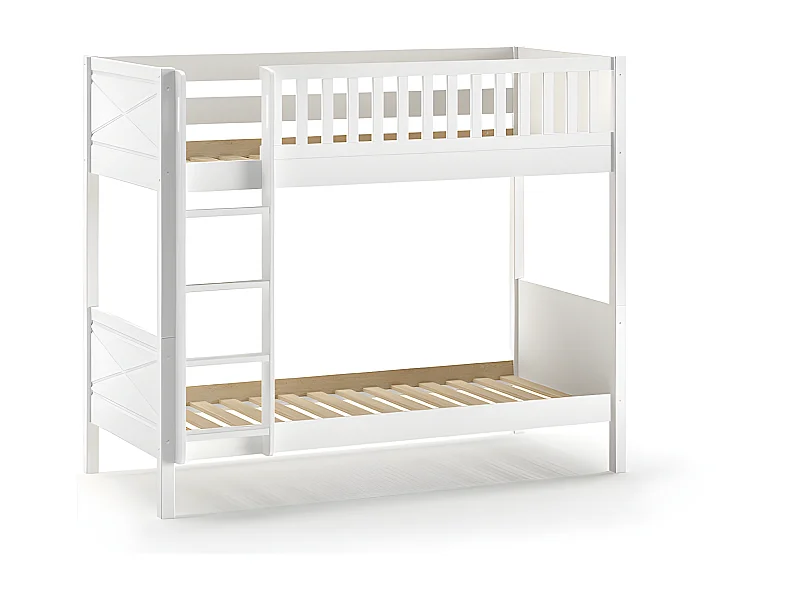 Lits superposés SCOTT BB005 90x200 cm Blanc
