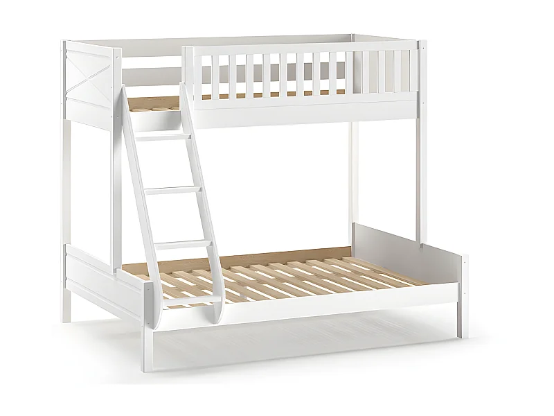 Lits superposés SCOTT BB005 90x200 cm Blanc