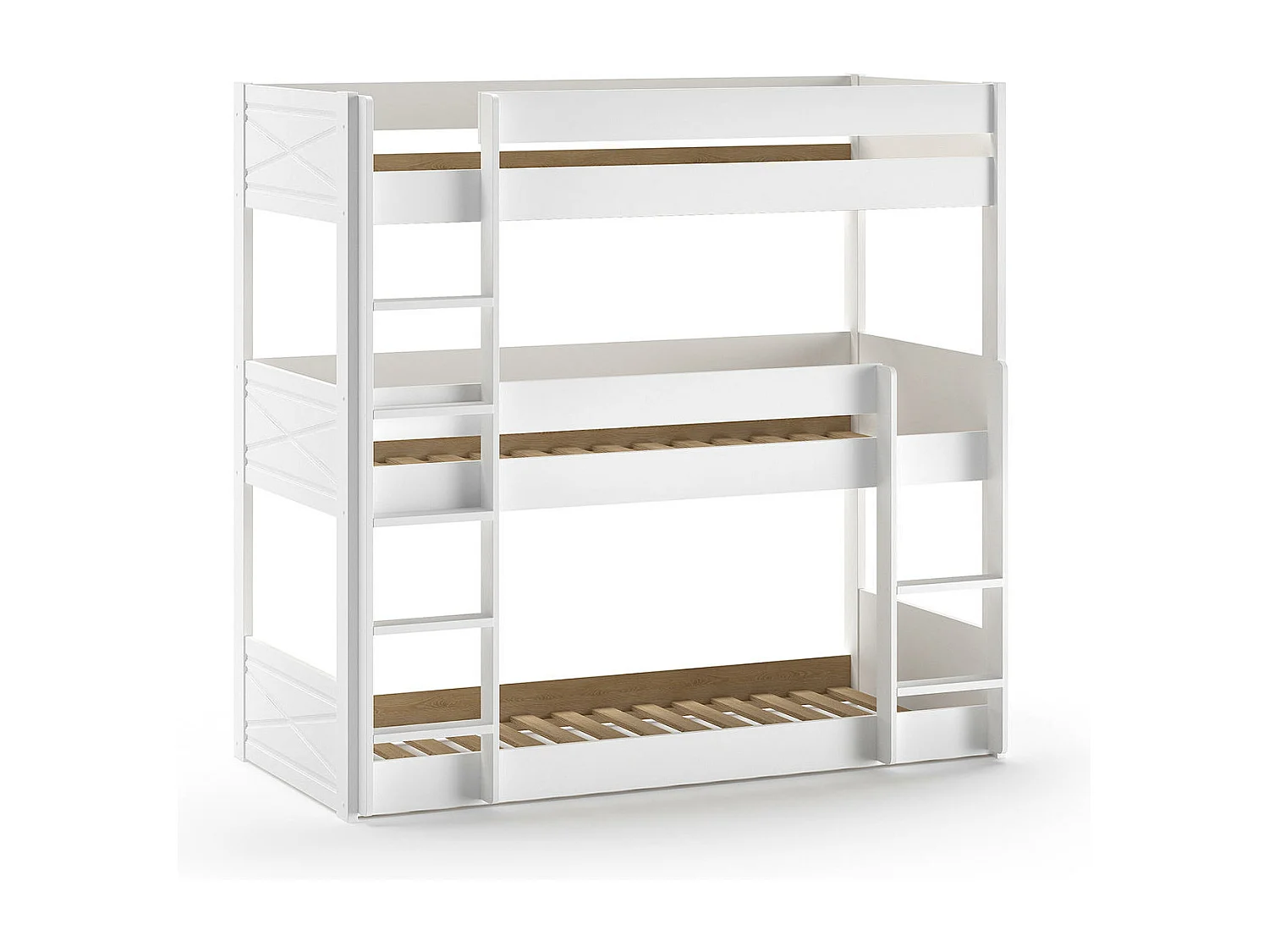 Lits superposés SCOTT BB005 90x200 cm Blanc