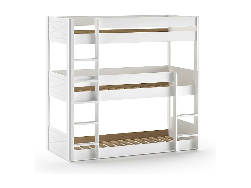 Lits superposés SCOTT BB005 90x200 cm Blanc