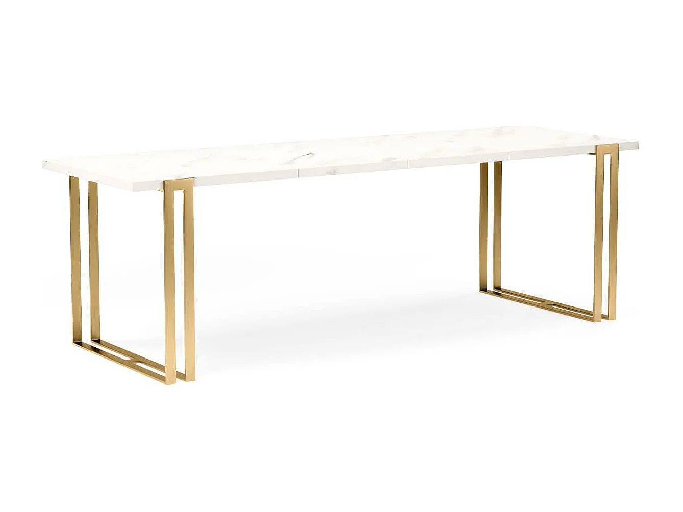 Table À Manger HORTEN DT80 80x220x76 Blanc