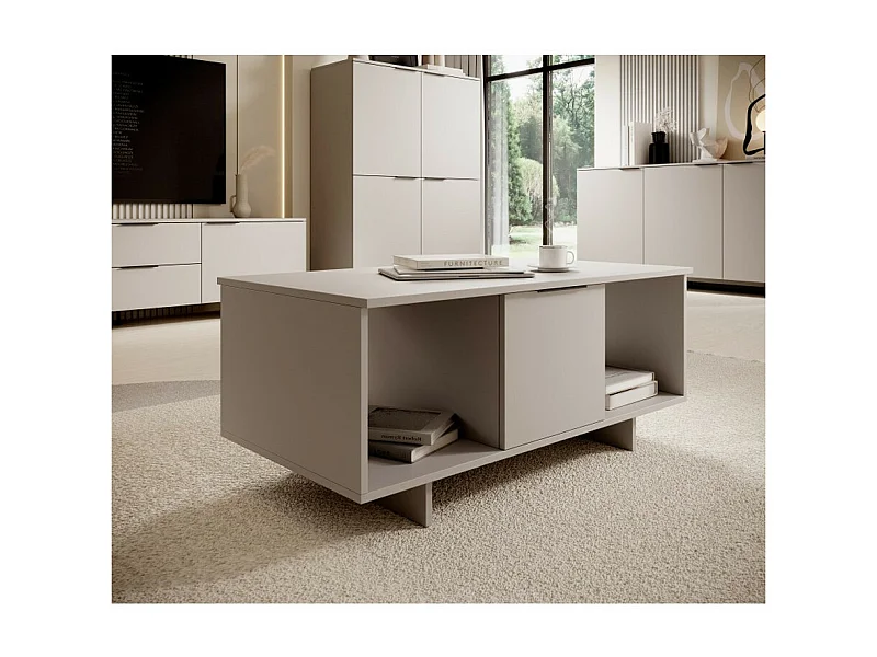 Mesa de centro beige 100 x 55 cm Jude