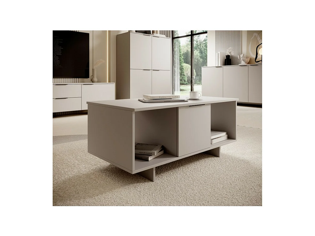 Table basse beige 100 x 55 cm Jude