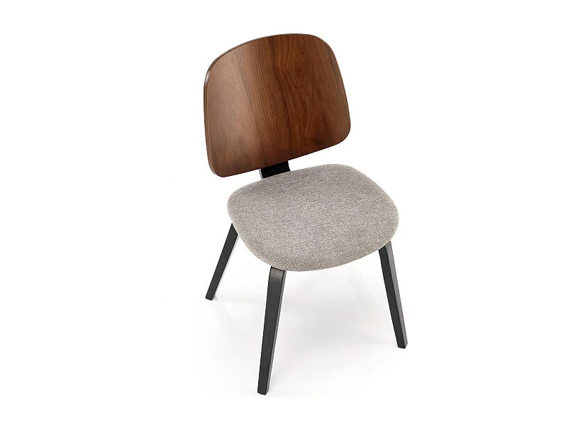 Sedia di design tricolore Anea con gambe in legno massiccio