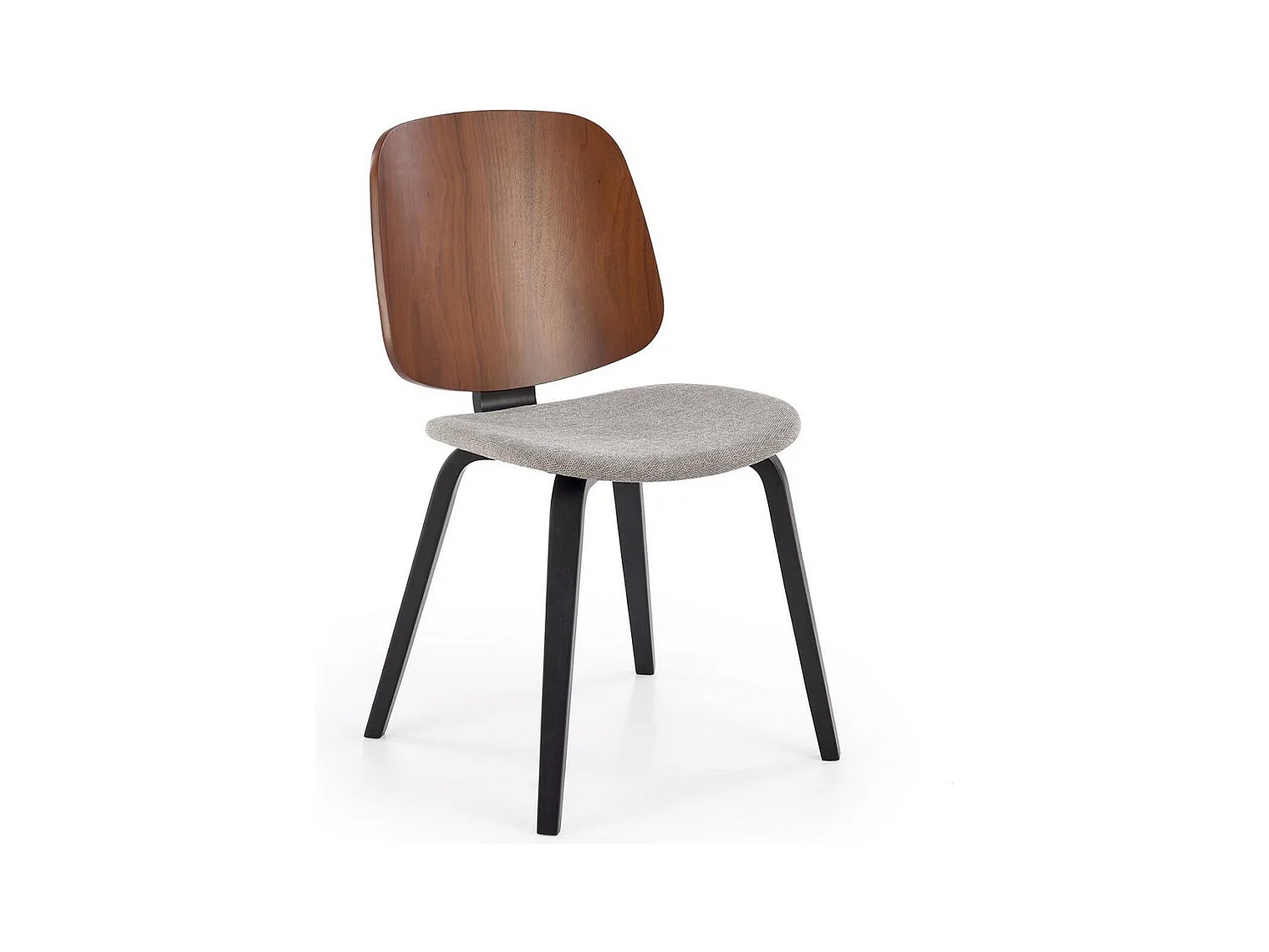 Chaise design tricolore avec pieds en bois massif Anea