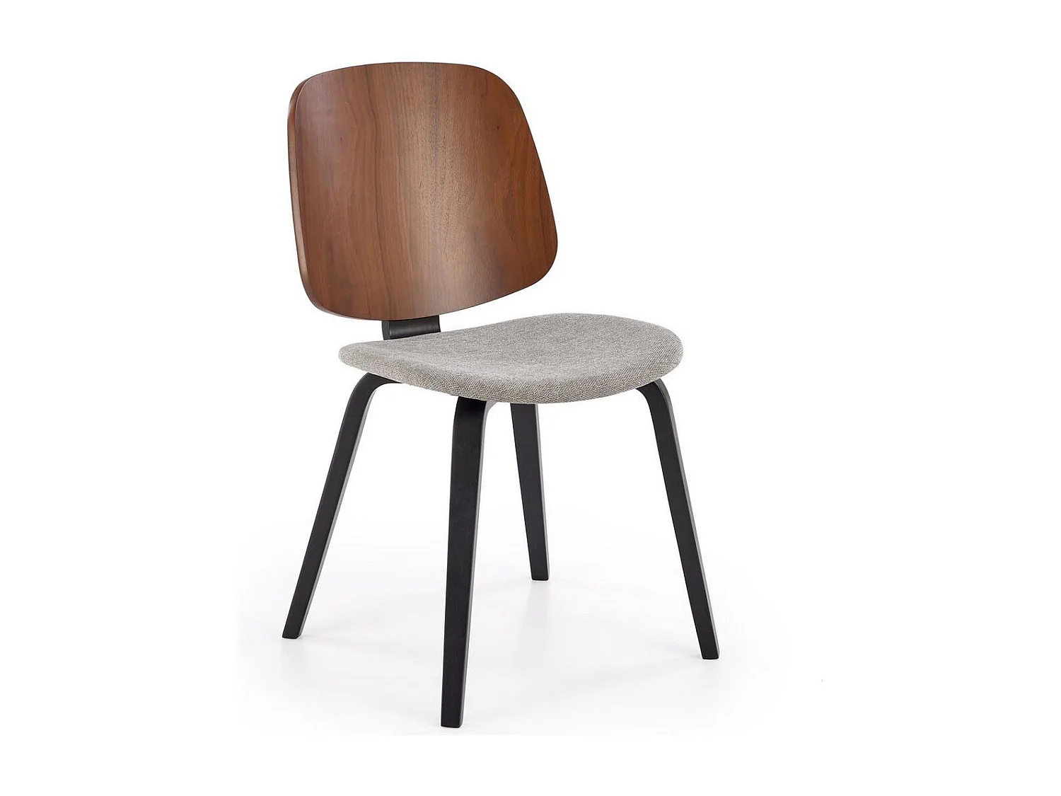 Sedia di design tricolore Anea con gambe in legno massiccio