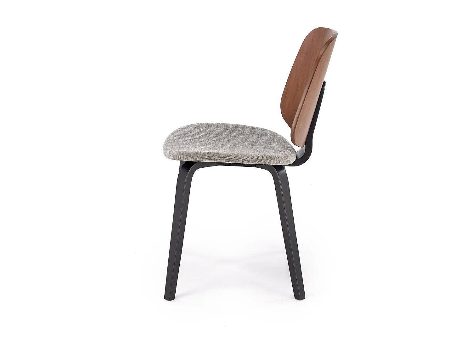 Chaise design tricolore avec pieds en bois massif Anea