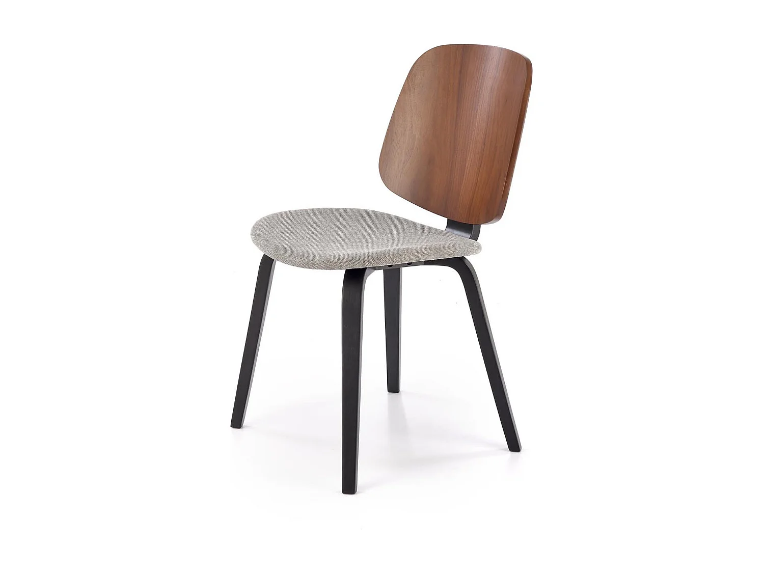 Chaise design tricolore avec pieds en bois massif Anea