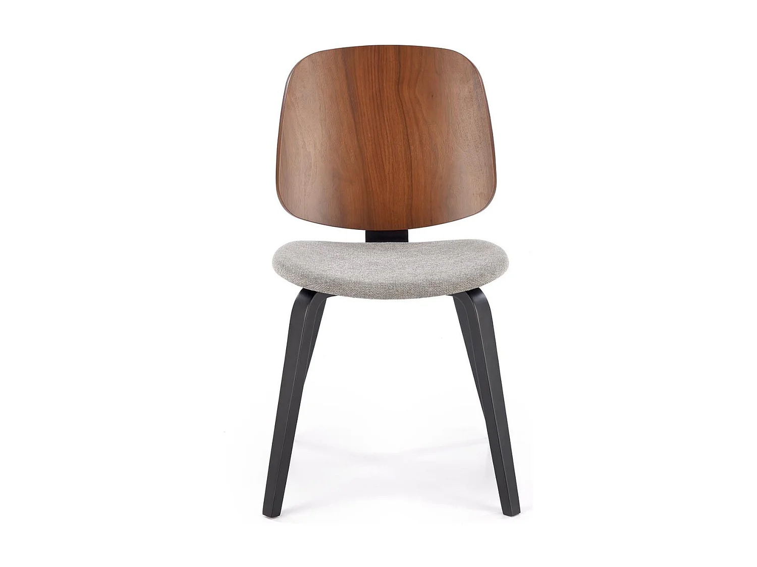 Chaise design tricolore avec pieds en bois massif Anea