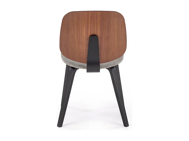 Chaise design tricolore avec pieds en bois massif Anea