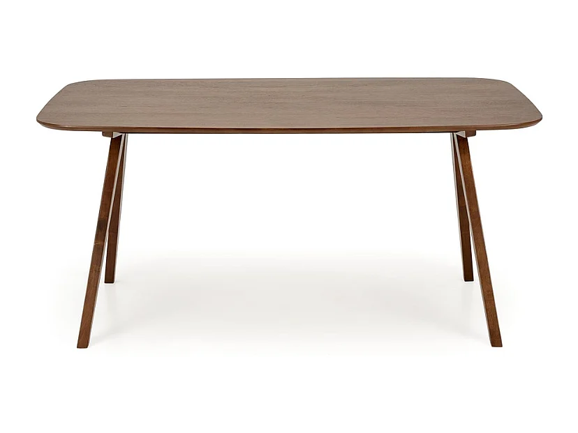 Mesa de comedor rectangular 160 cm con tablero y patas de nogal MIGUEL