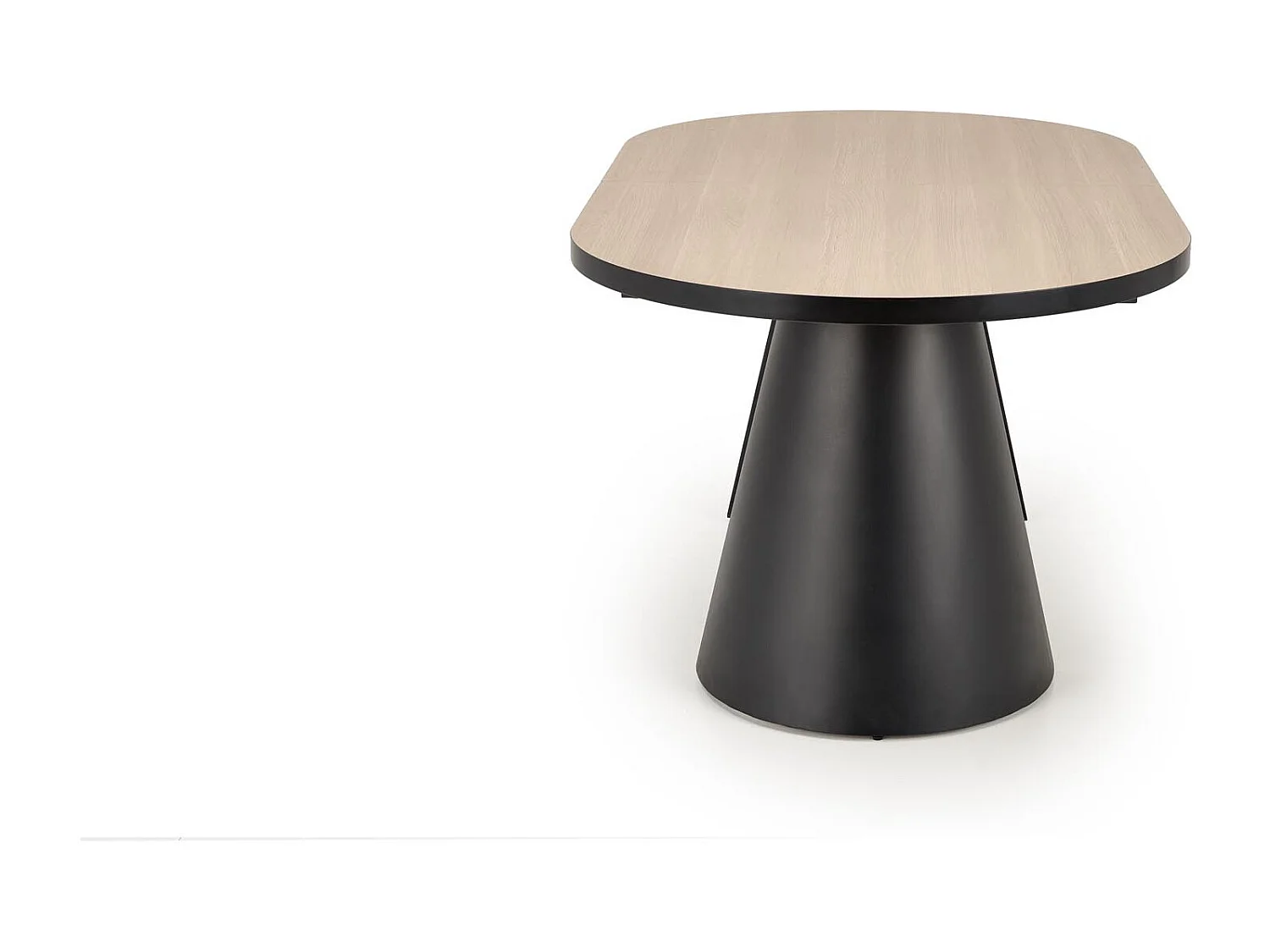 Mesa de comedor ovalada extensible con aspecto de madera natural 180 - 240 cm Nadia