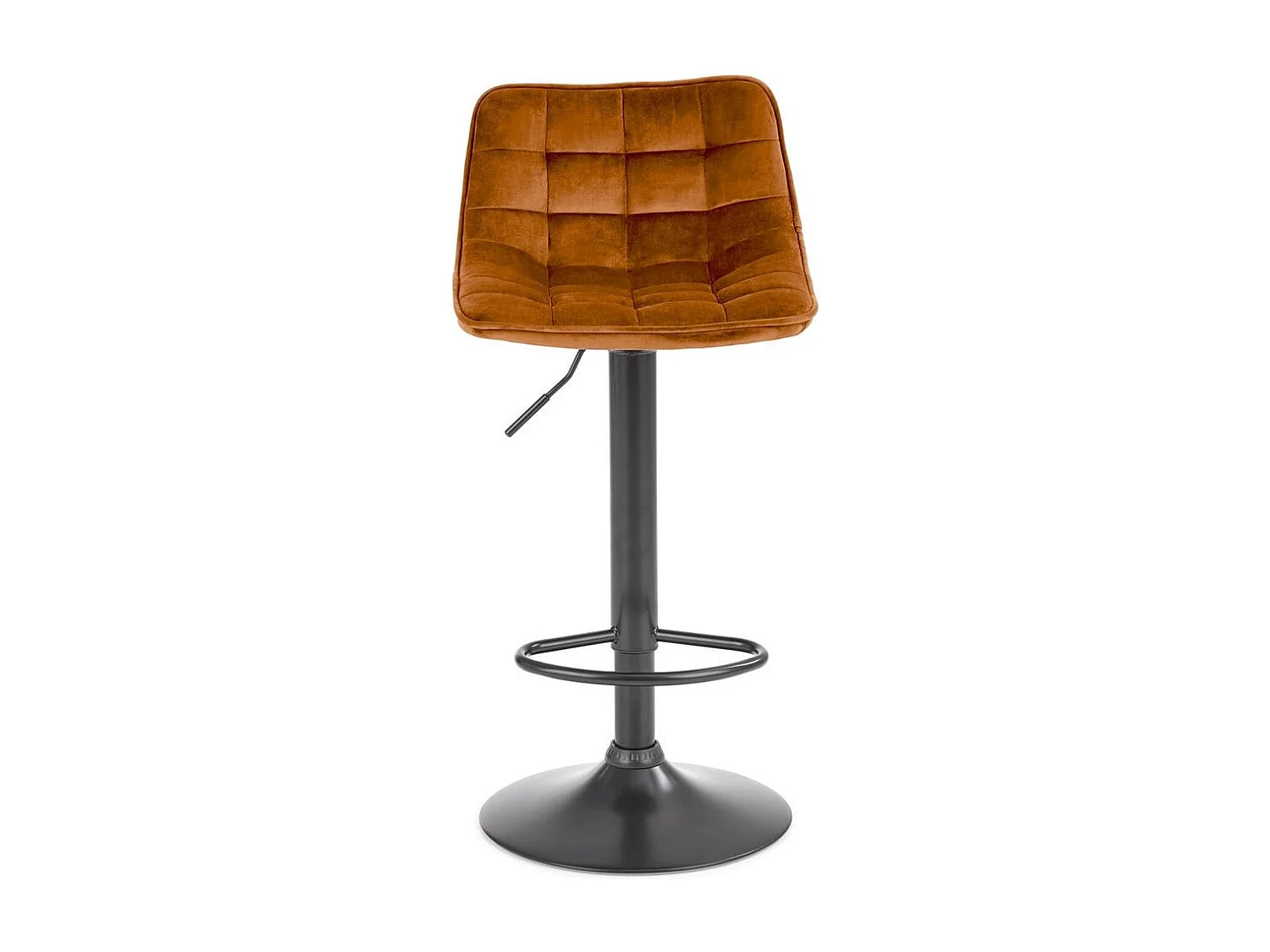 Taburete de bar Bracey de diseño en tela gris