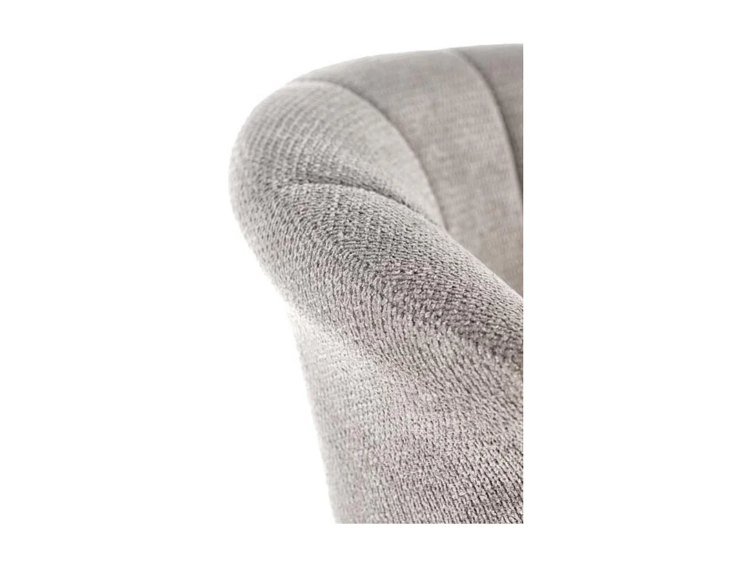 Taburete de bar Bracey de diseño en tela gris