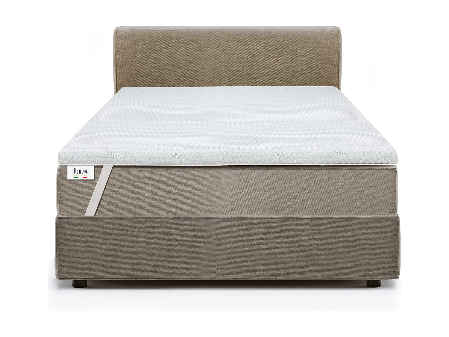 Surmatelas en mousse à mémoire de forme pour matelas double | Surmatelas de 6 cm | Surmatelas déhoussable | Antibactérien et antifongique | 165 x 200