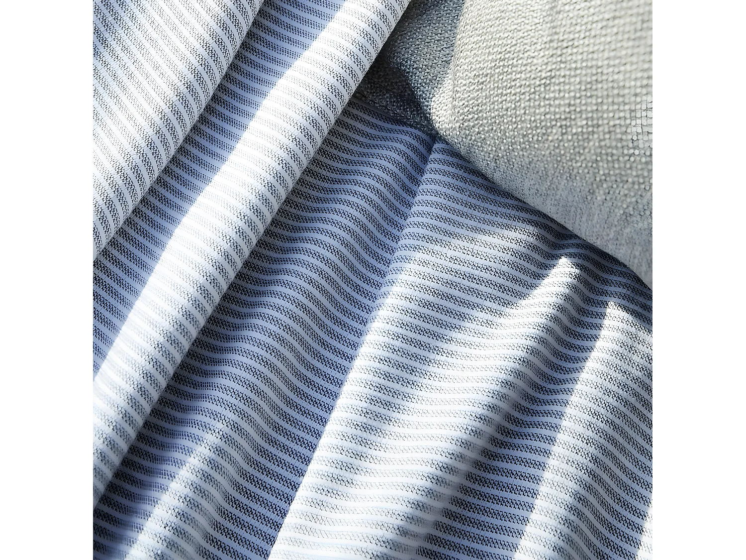 AMAL - Fouta Coton tissé + éponge 95 x 180 cm Coloris Galet