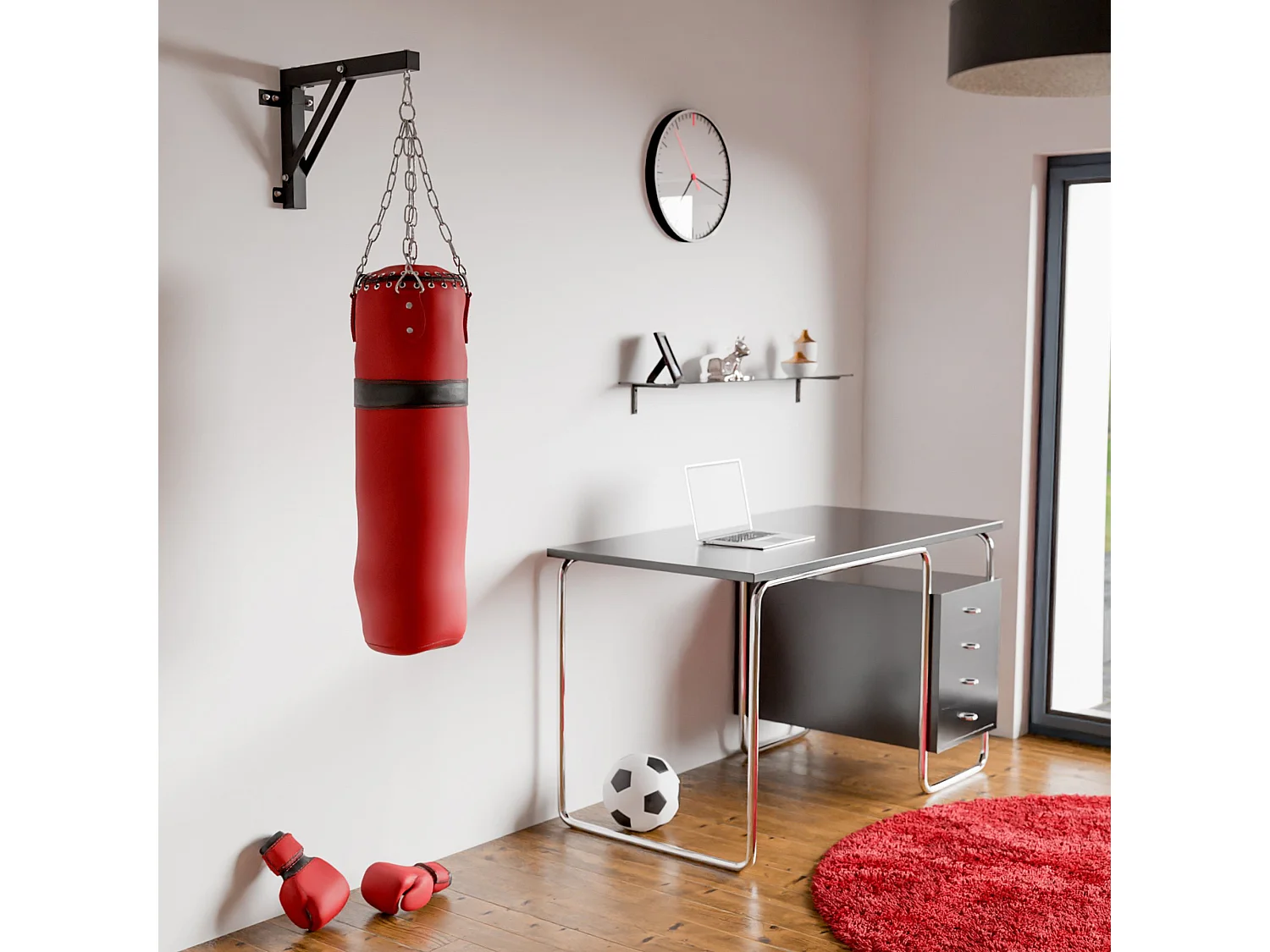 Support pour fixation de sac de Boxe