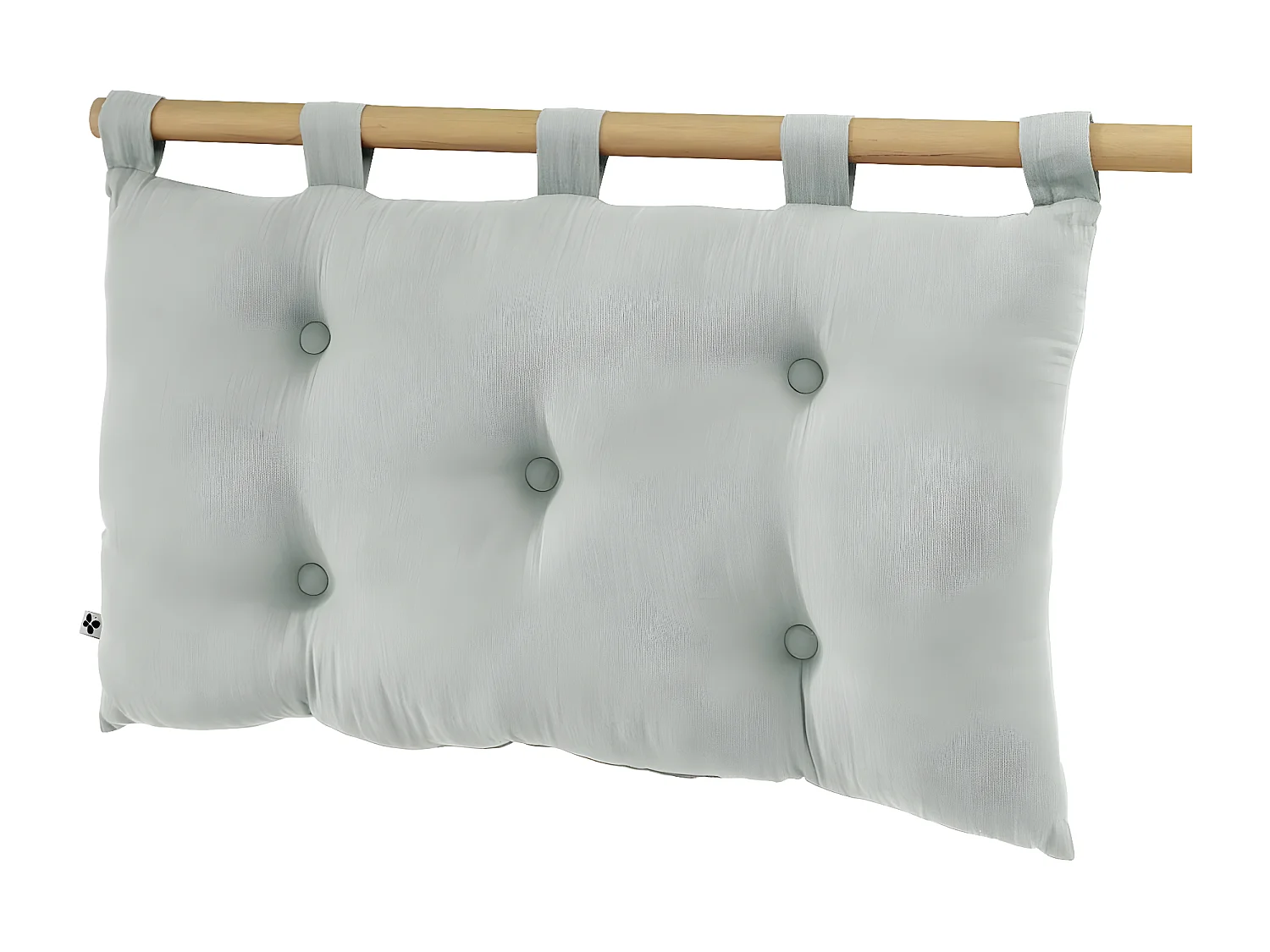 OUREA - Coussin de Tête de Lit avec Passants 50x80cm Gaze de Coton Eucalyptus