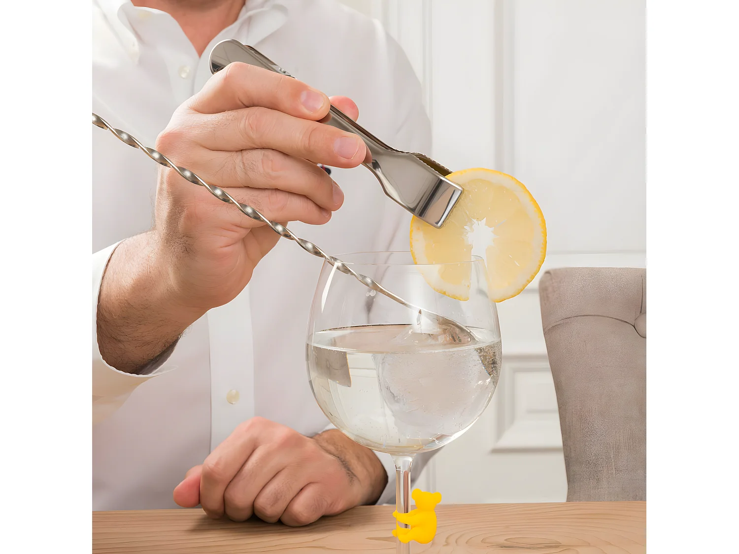 Pinzas para hielo con dientes de la colección Chill de Koala en acero inoxidable