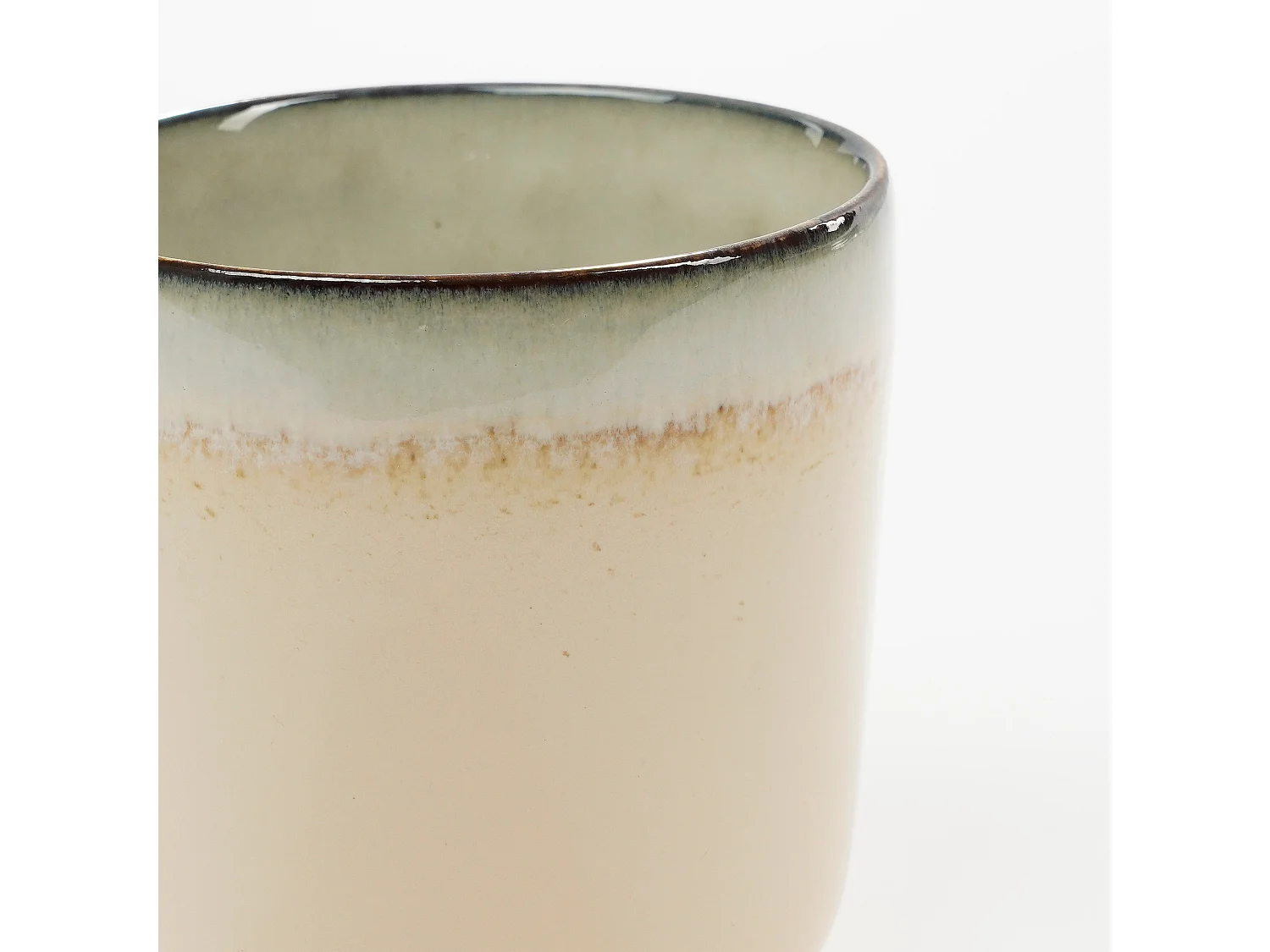 Tazza in  - 8 x 8 x 9 - Beige, marrone, verde, blu scoro - TANZI