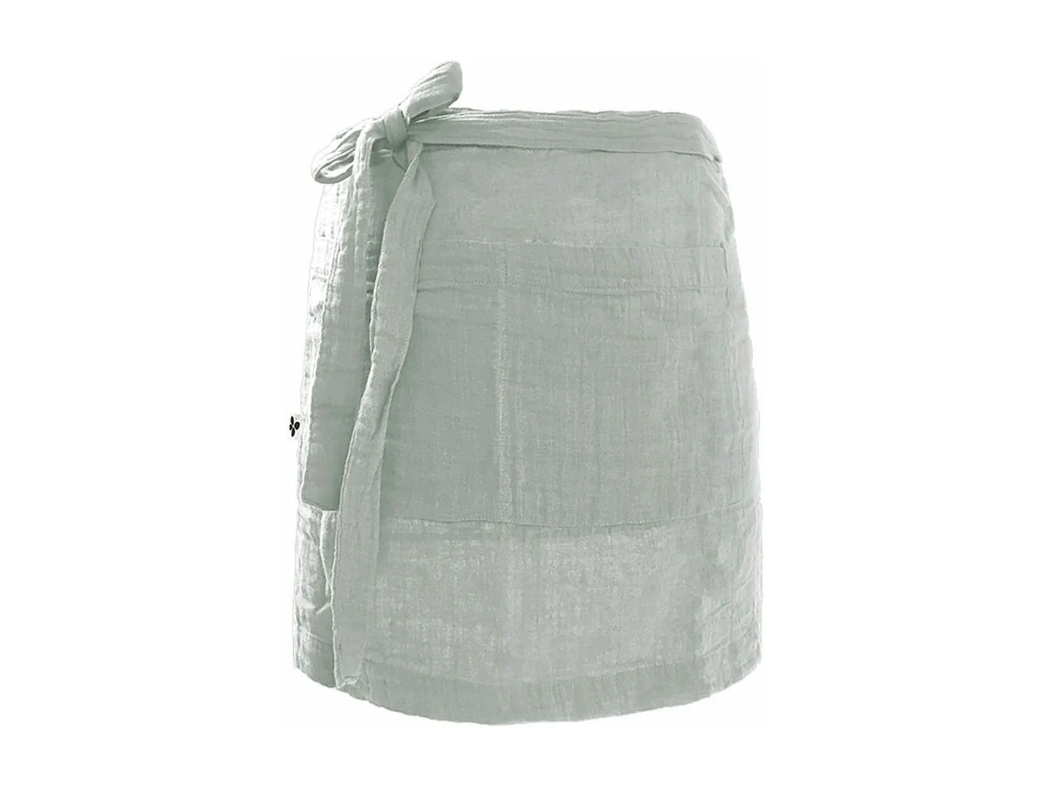 OUREA - Demi-Tablier avec Double Poche Gaze de Coton Eucalyptus