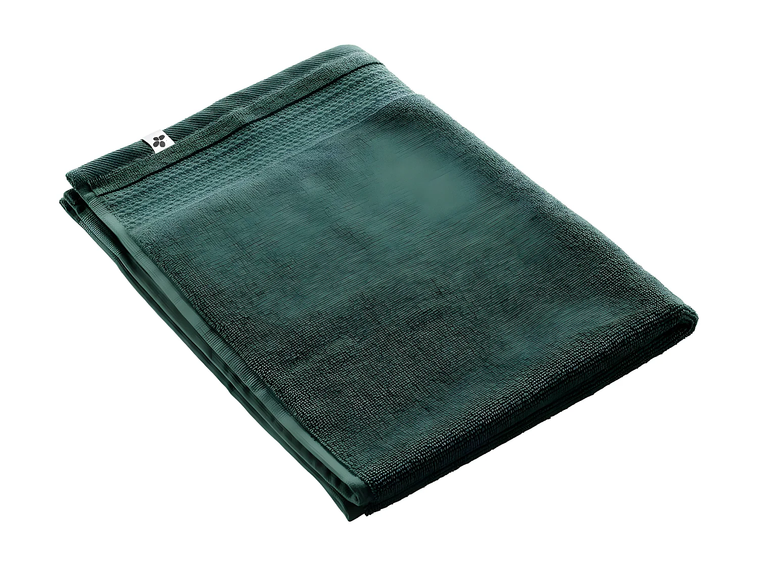 EMMA - Tapis de Bain 50x70cm en Coton Bio Coloris Emeraude