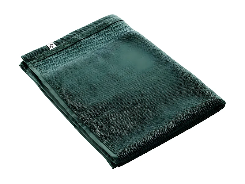 EMMA - Tapis de Bain 50x70cm en Coton Bio Coloris Emeraude