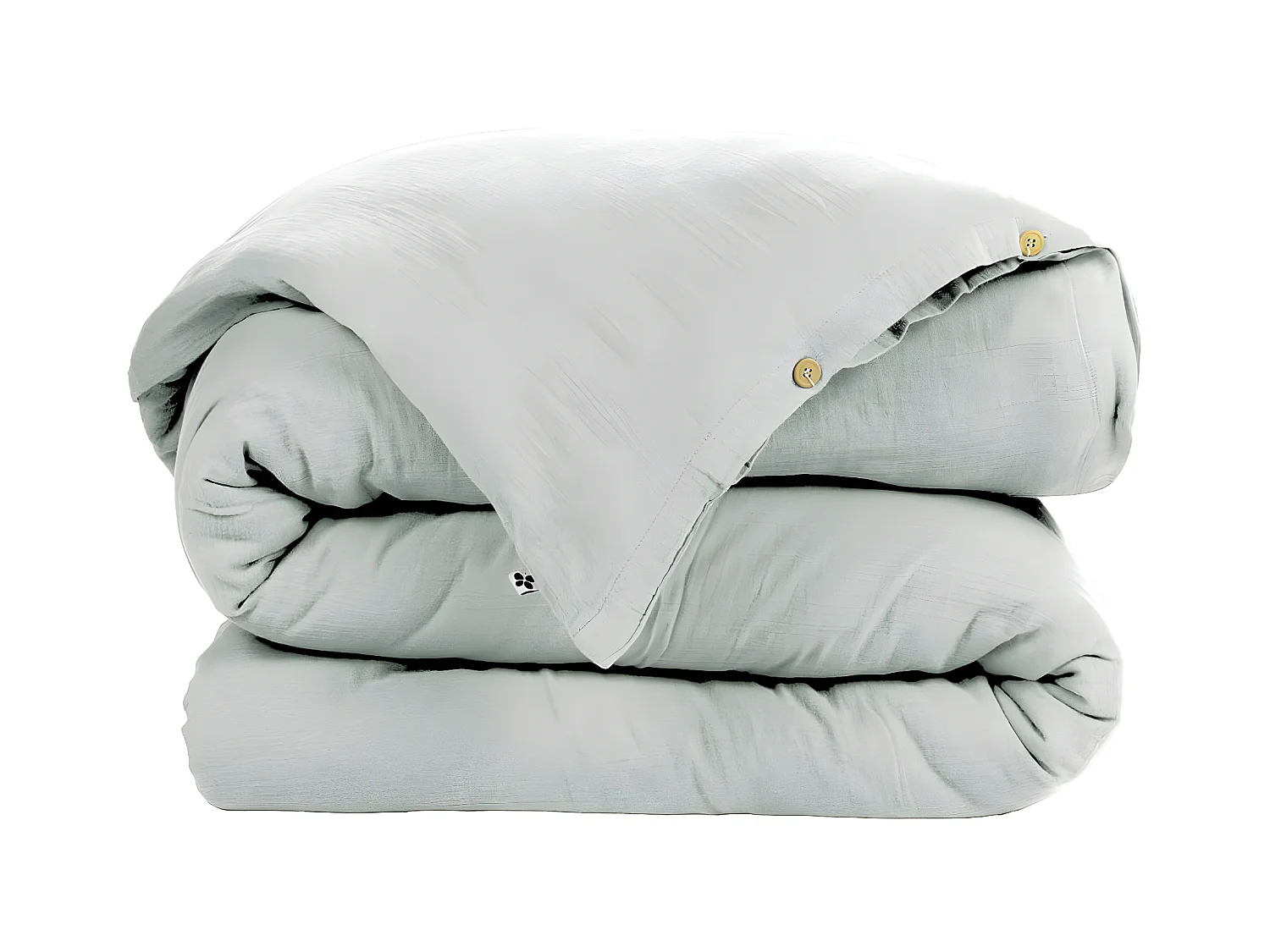 OUREA - Housse de Couette 140x200cm Gaze de Coton Eucalyptus