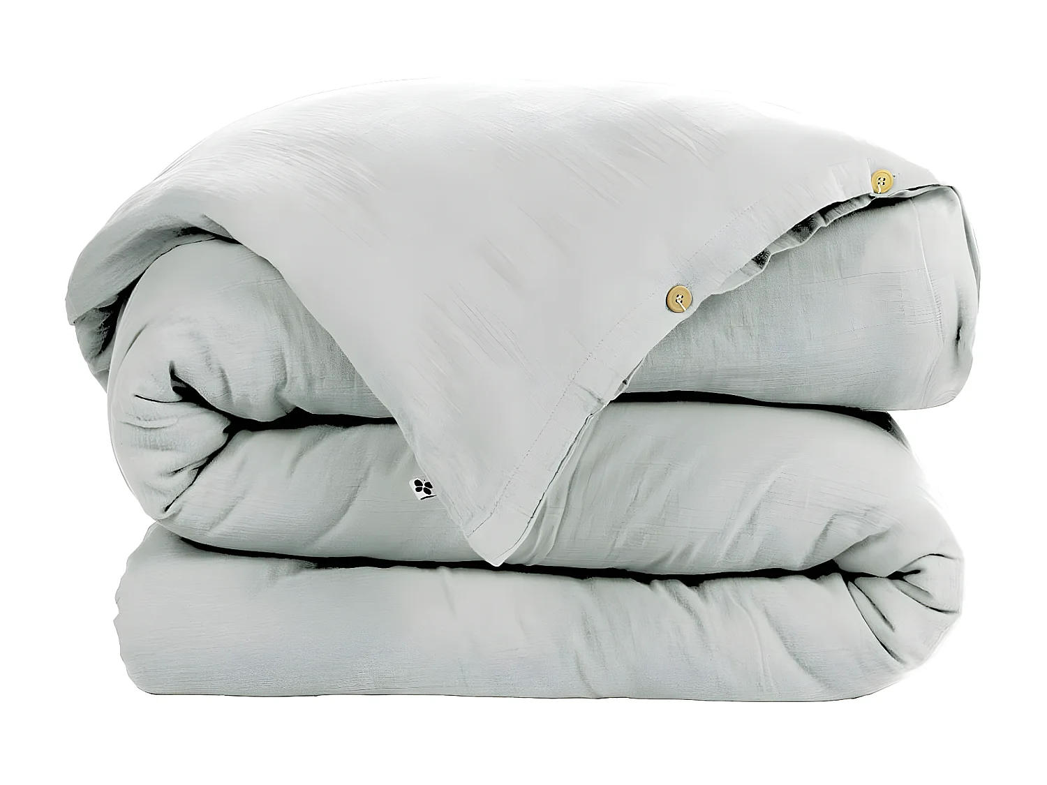 OUREA - Housse de Couette 140x200cm Gaze de Coton Eucalyptus