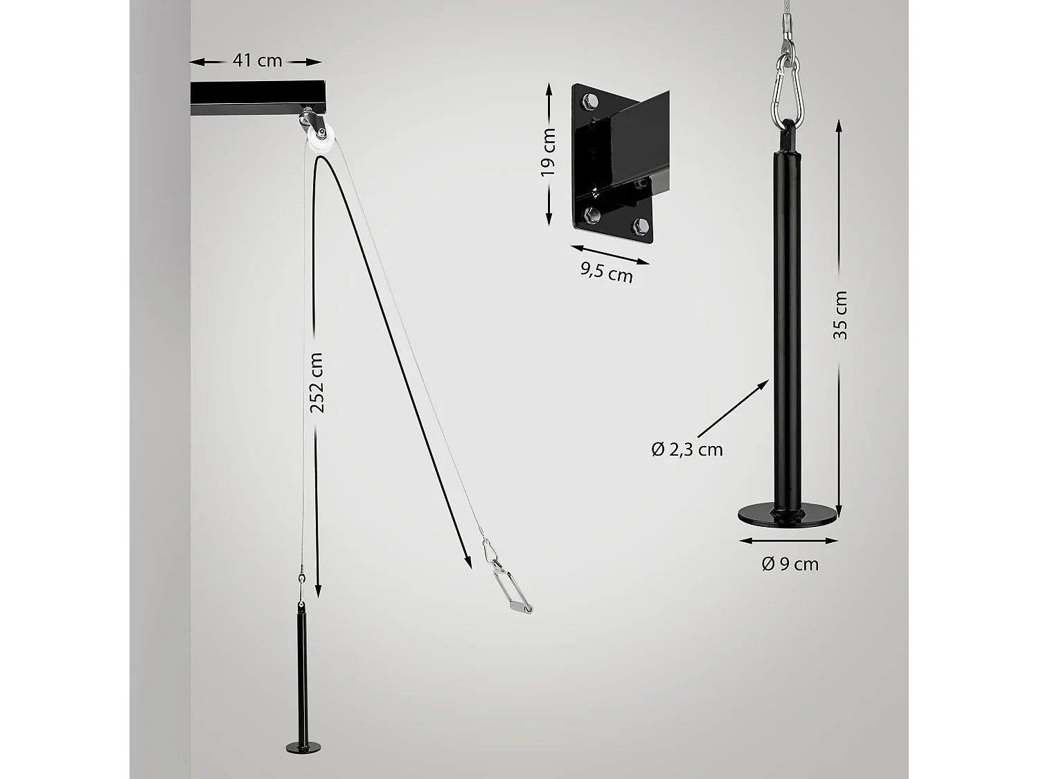 Seilzug System + Griff-Set Latzug