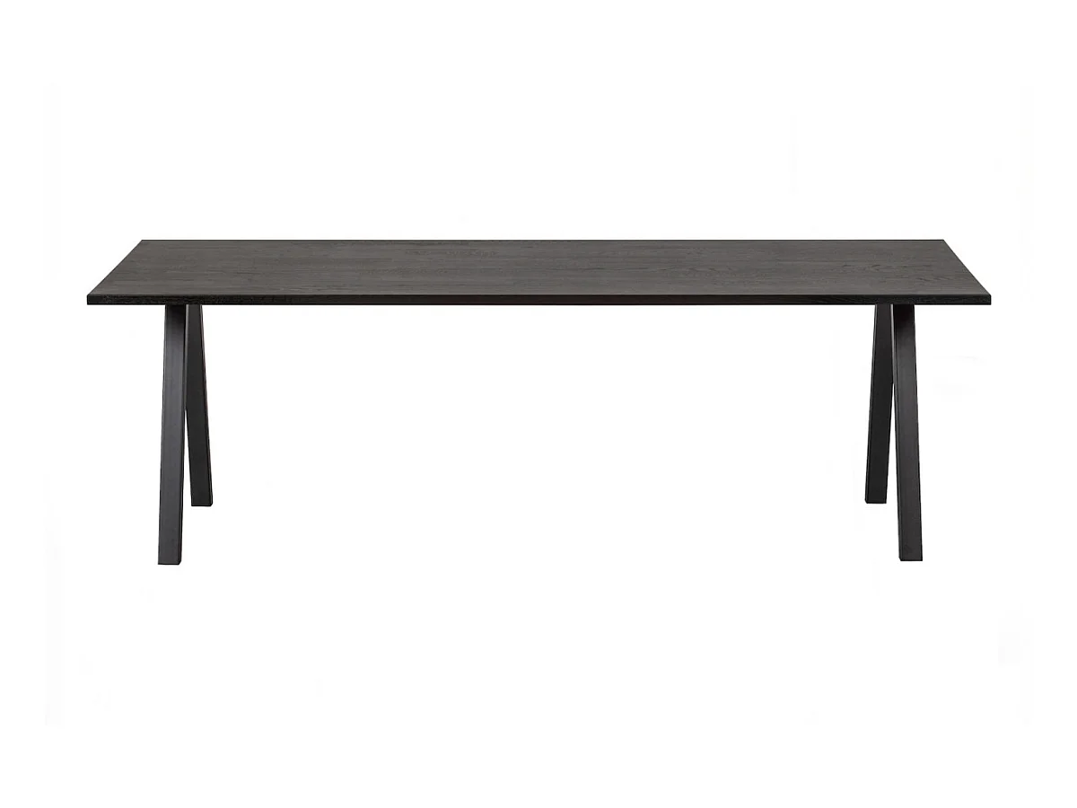 TABLO - Table de repas en bois de chêne noir