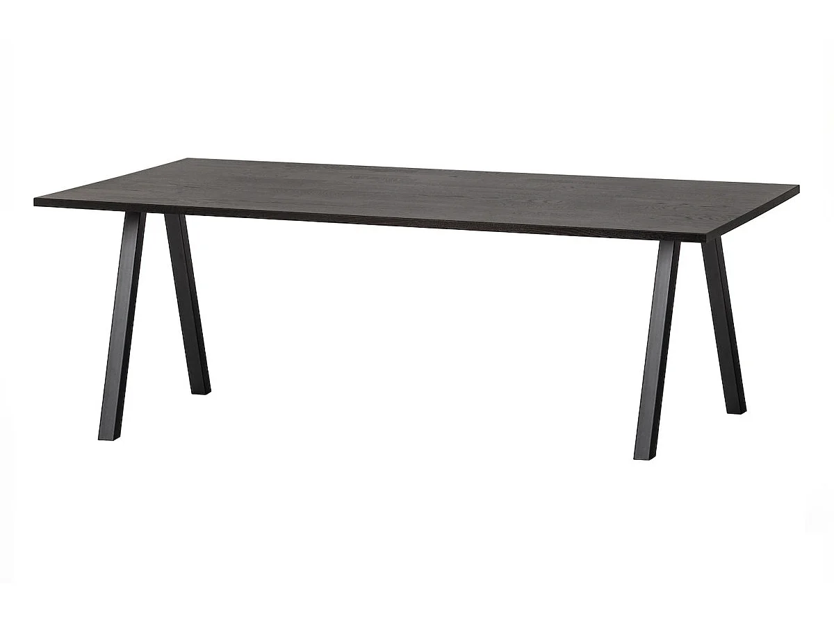 TABLO - Tavolo da pranzo in rovere nero L 160