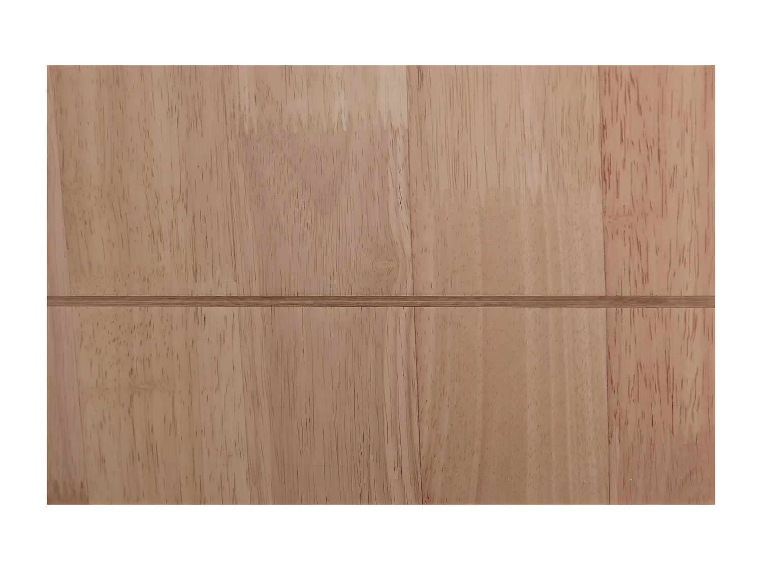 ROBLE - Buffet haut en bois de chêne clair avec portes magnétiques