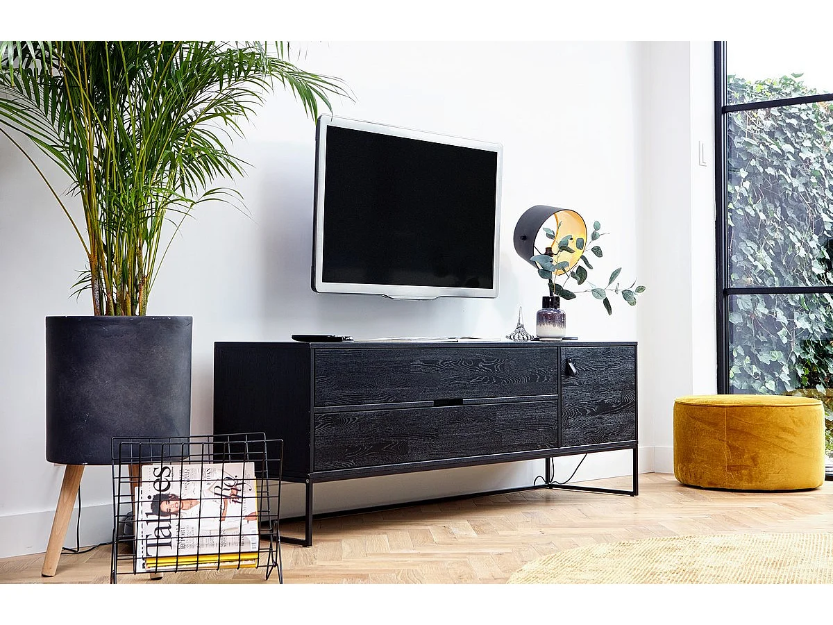 SILAS - Mobile TV nero L180