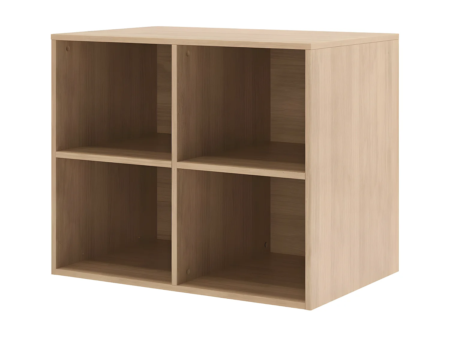 Pack lit bébé combiné et évolutif avec matelas 70x140 cm panneaux de fibres blanc et bois CHARLIE