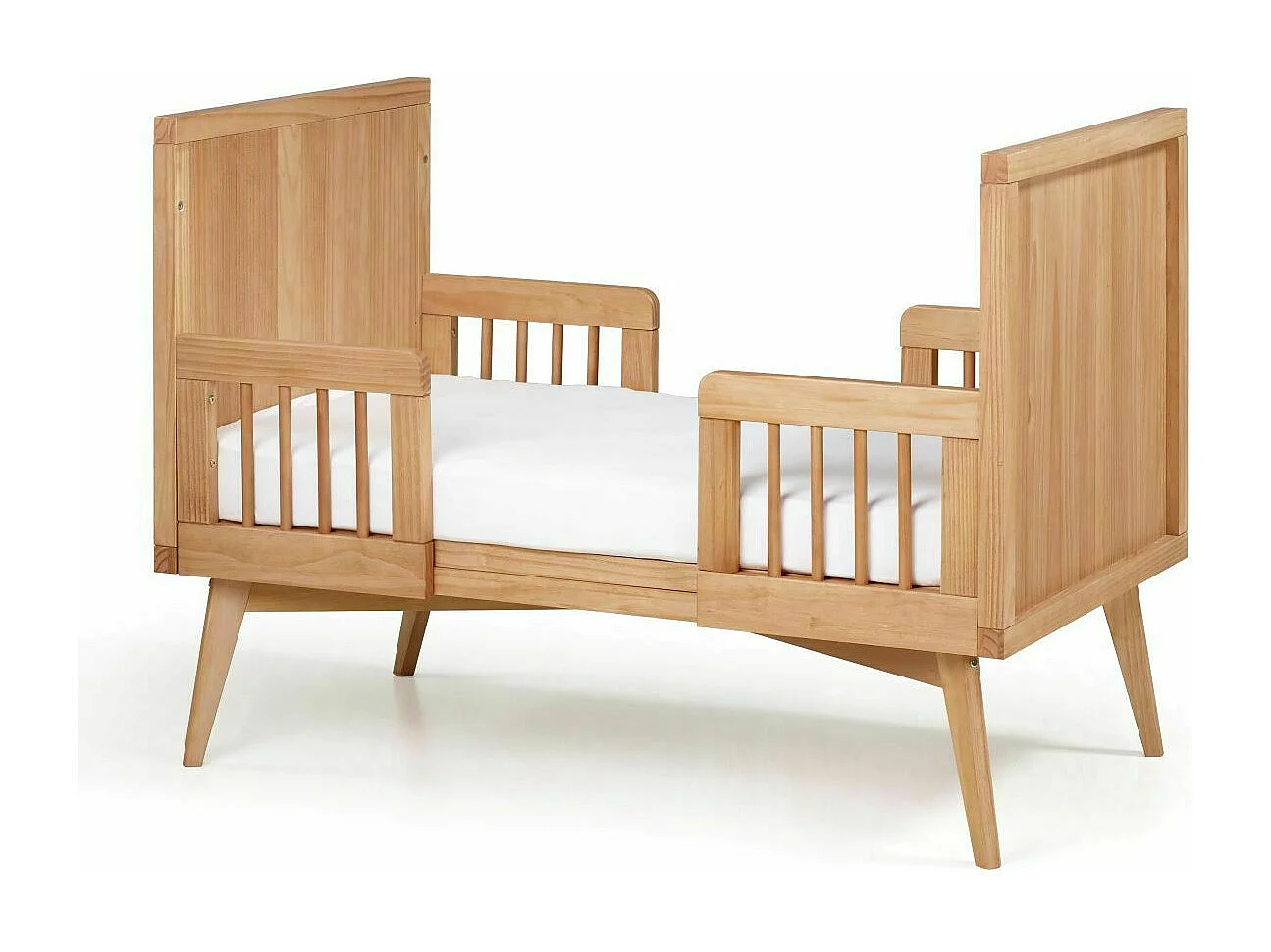 Lit bébé évolutif Montessori 70x140 cm bois massif bois MARLEY