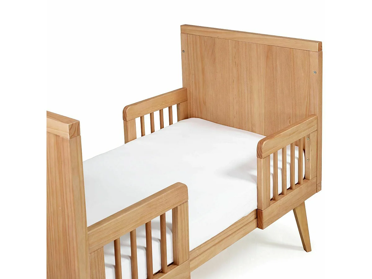Lit bébé évolutif Montessori 70x140 cm bois massif bois MARLEY