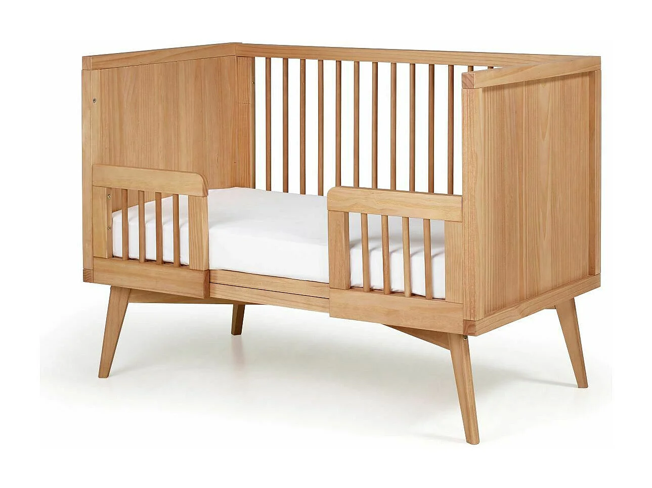 Lit bébé évolutif Montessori 70x140 cm bois massif bois MARLEY