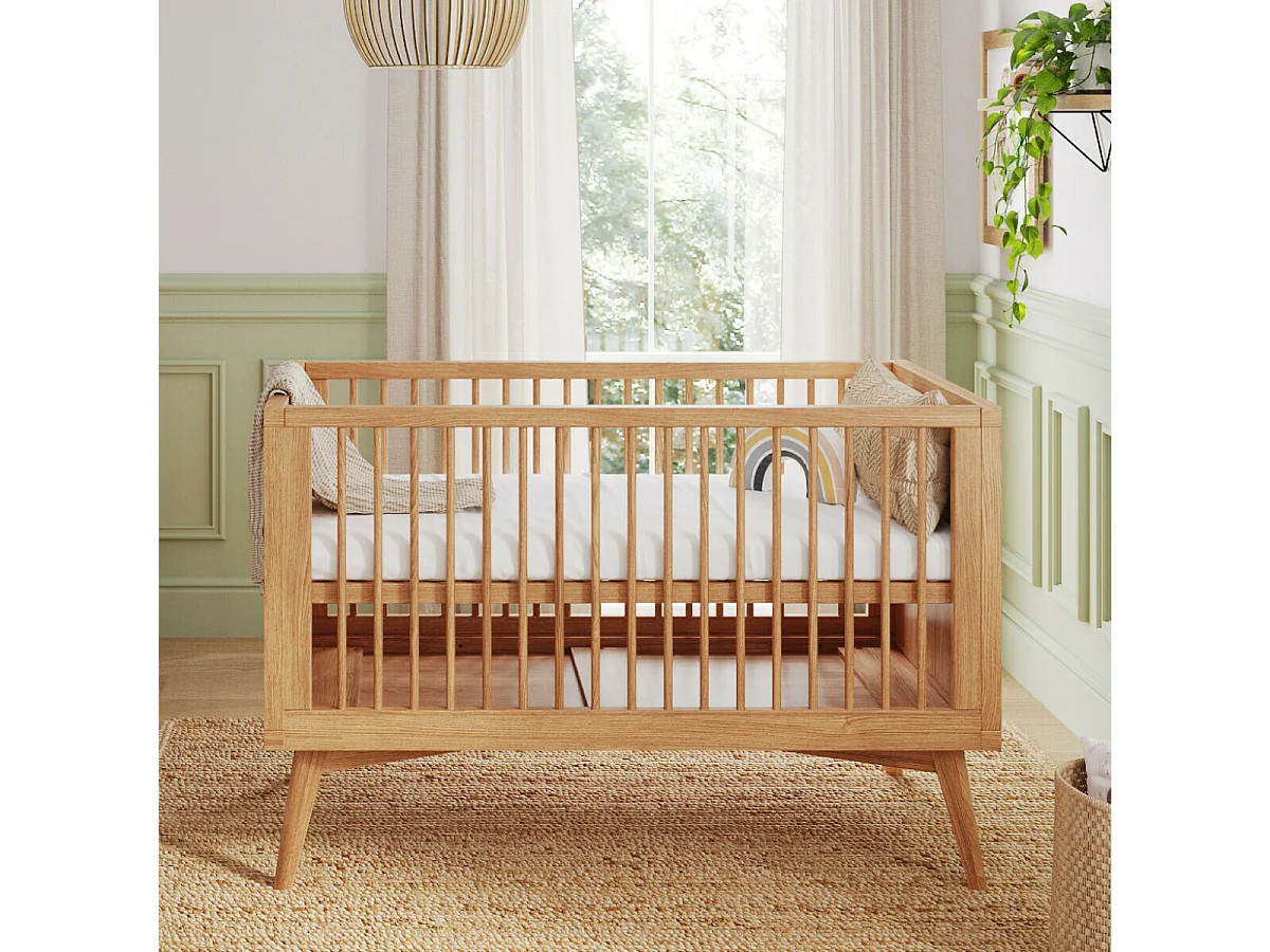 Lit bébé évolutif Montessori 70x140 cm bois massif bois MARLEY