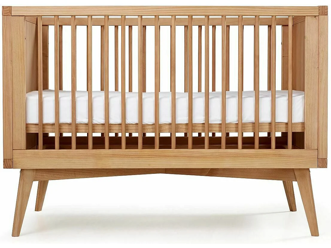 Lit bébé évolutif Montessori 70x140 cm bois massif bois MARLEY
