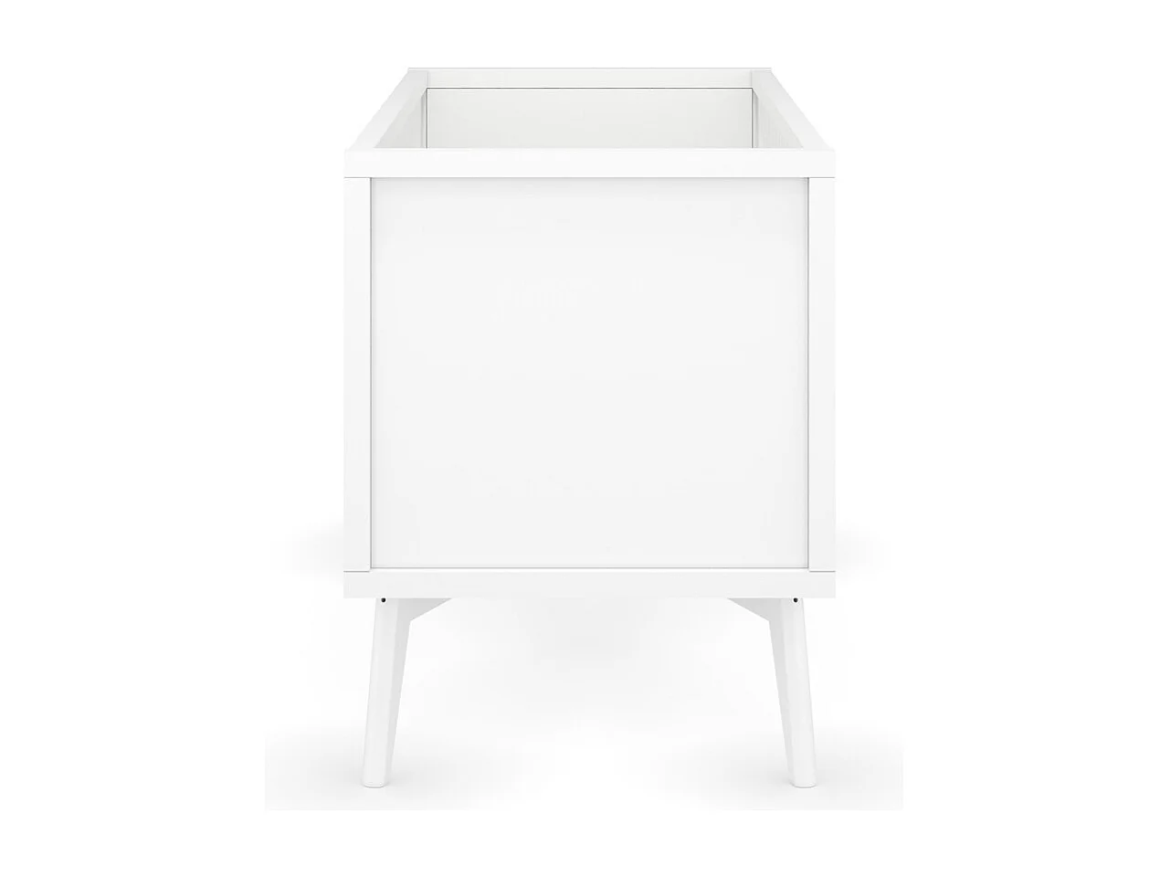 Lit bébé évolutif Montessori 70x140 cm bois massif blanc MARLEY