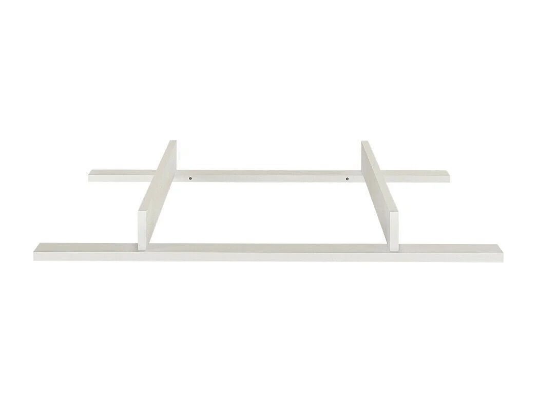 Commode à langer 3 tiroirs  panneaux de fibres blanc et bois SASHA