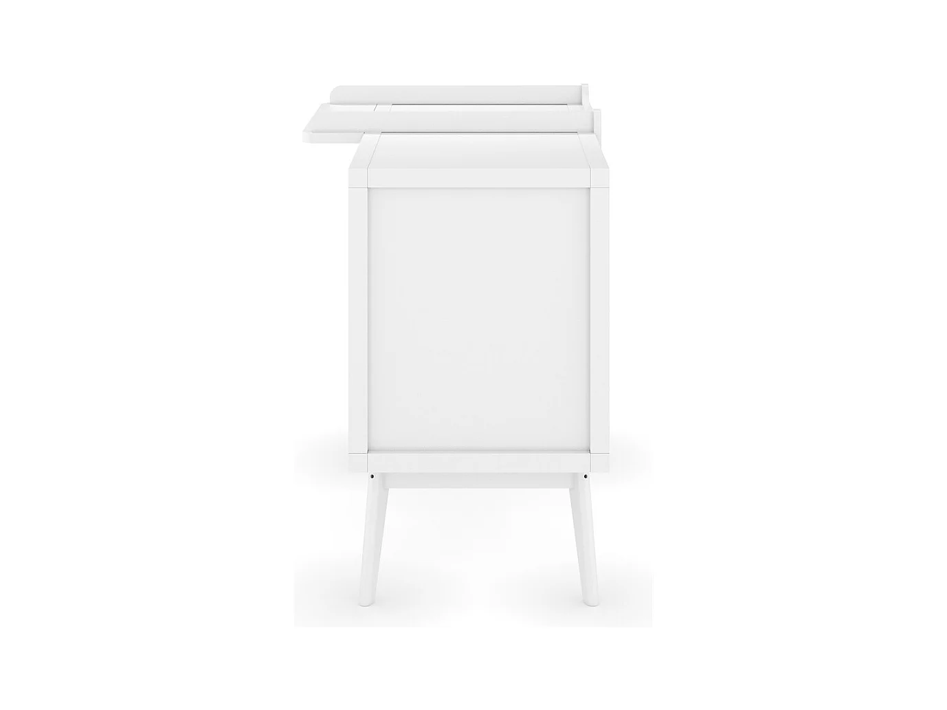 Commode à langer 4 tiroirs  bois massif blanc MARLEY