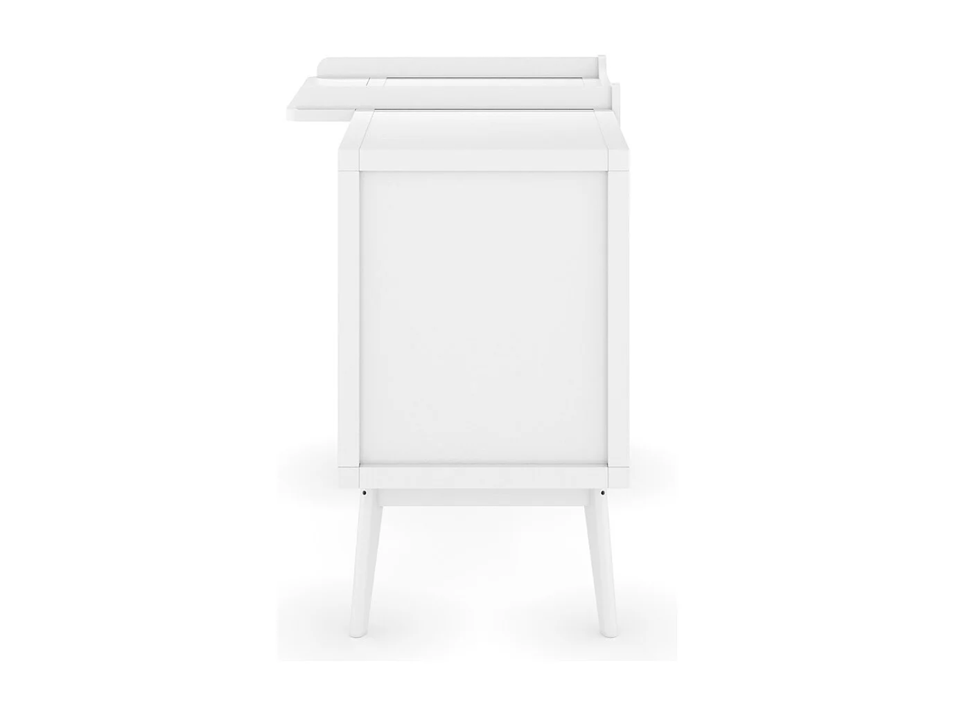 Commode à langer 4 tiroirs  bois massif blanc MARLEY