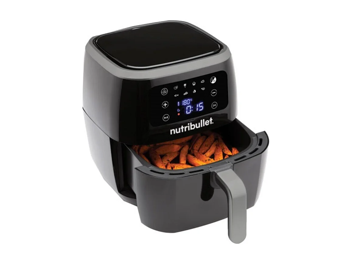 Friteuse sans huile Nutribullet XXL Digital Air Fryer NBA071B 1800 W Noir et Gris