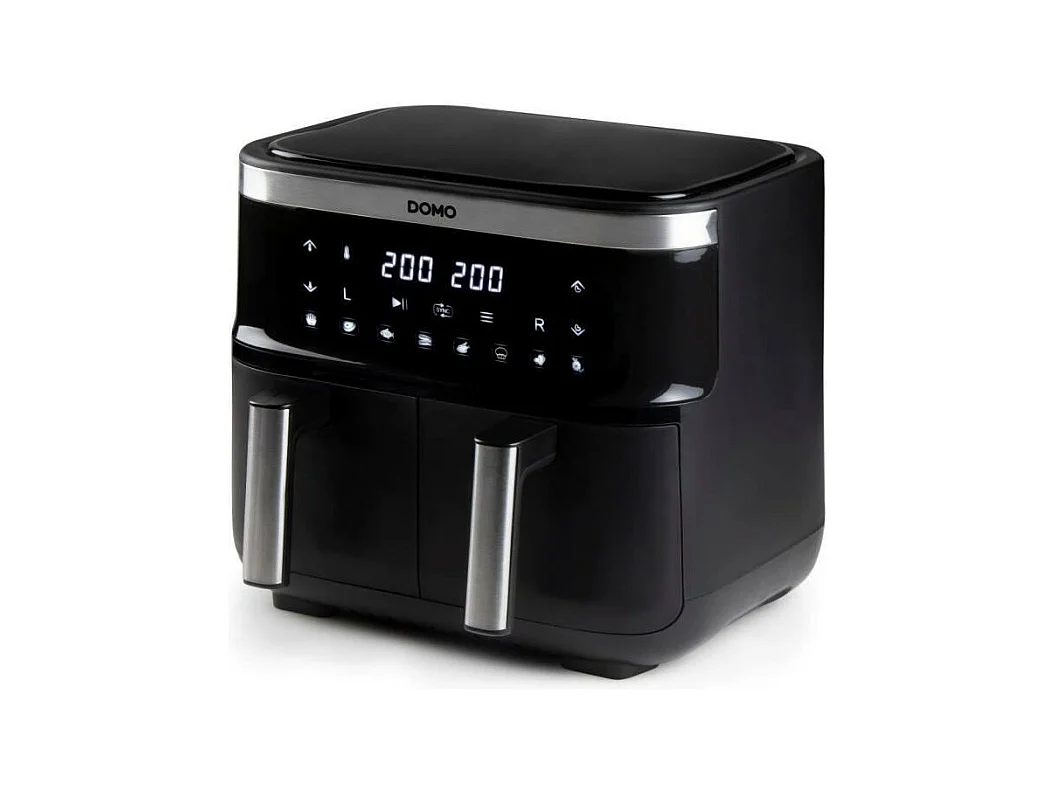 Friteuse a air chaud DOMO - DO537FR - 2 x 4 L - 85° a 200° - 8 programmes automatiques - l40 x L 40 x h 36 cm