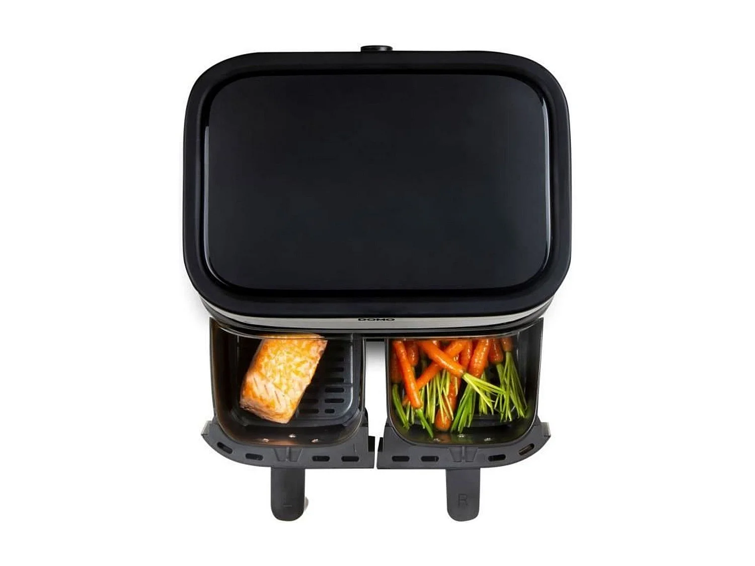 Friteuse a air chaud DOMO - DO537FR - 2 x 4 L - 85° a 200° - 8 programmes automatiques - l40 x L 40 x h 36 cm