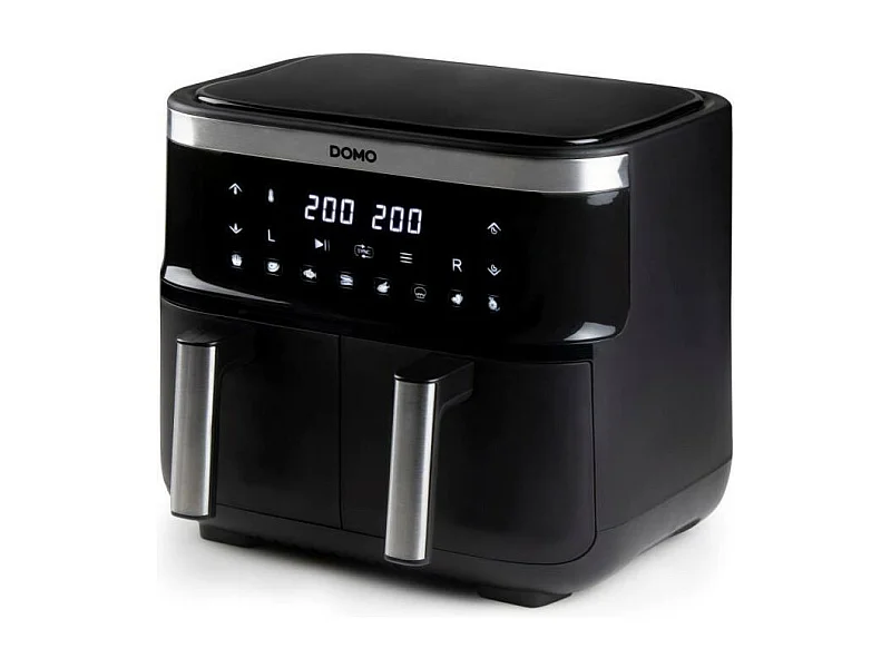 Friteuse a air chaud DOMO - DO537FR - 2 x 4 L - 85° a 200° - 8 programmes automatiques - l40 x L 40 x h 36 cm