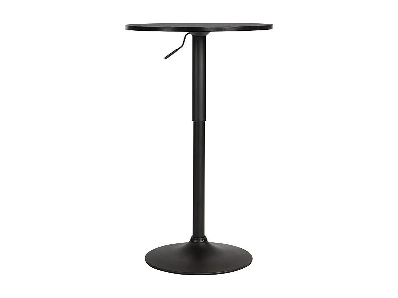 Table haute - rond Ø 60 cm - Bois - Noir / Noir - Lamoni