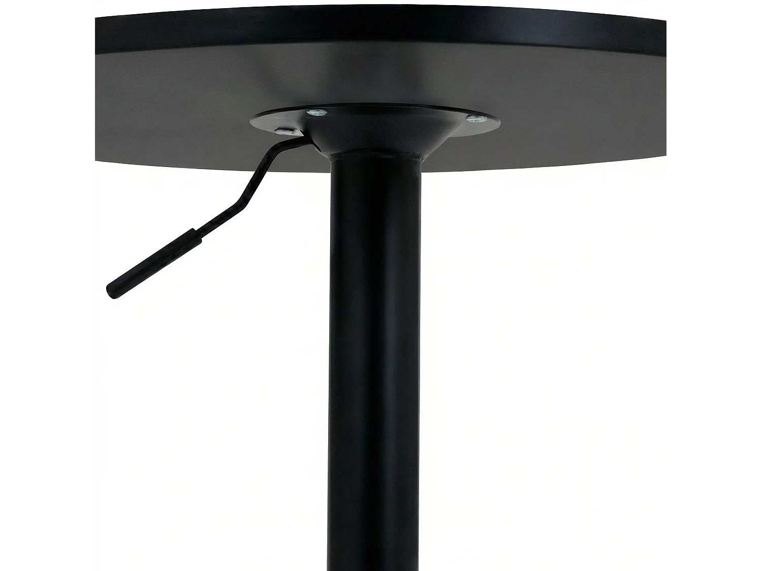 Table haute - rond Ø 60 cm - Bois - Noir / Noir - Lamoni